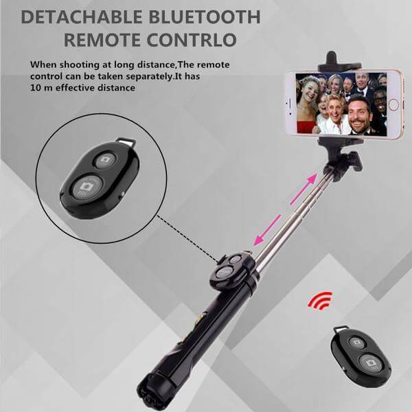 Bluetooth Selfie Stick Wireless Extendable Selfie Camera