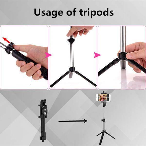 Bluetooth Selfie Stick Wireless Extendable Selfie Camera