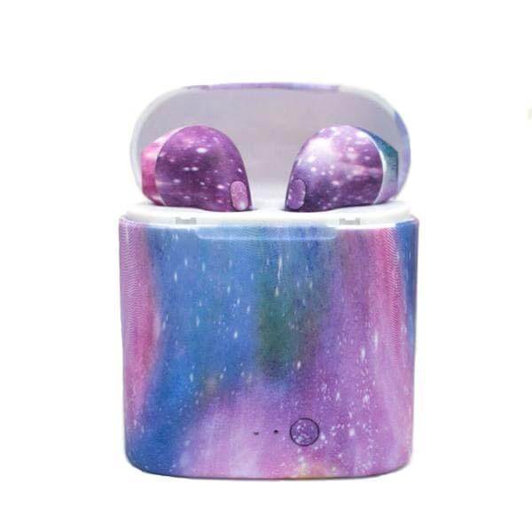 Galactic Purple CustomPods Bluetooth In ear Headphones Wireless Earphones Airpods