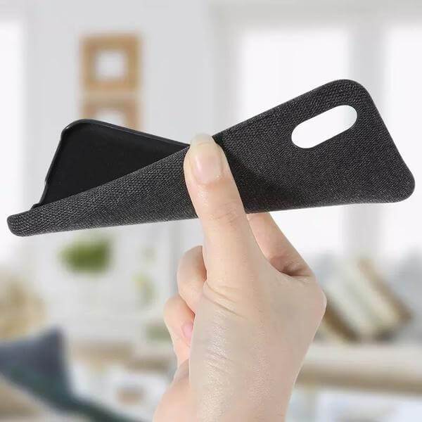 Retro Linen Cloth iPhone Case Soft Protective Cover for Mobile Phone