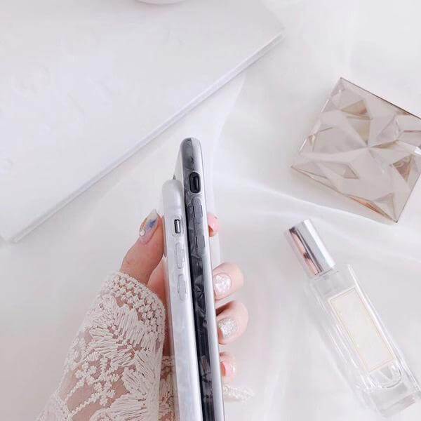 Silver Conch Shell iPhone Case Pretty Luxury Protective Mobile Phone Cover