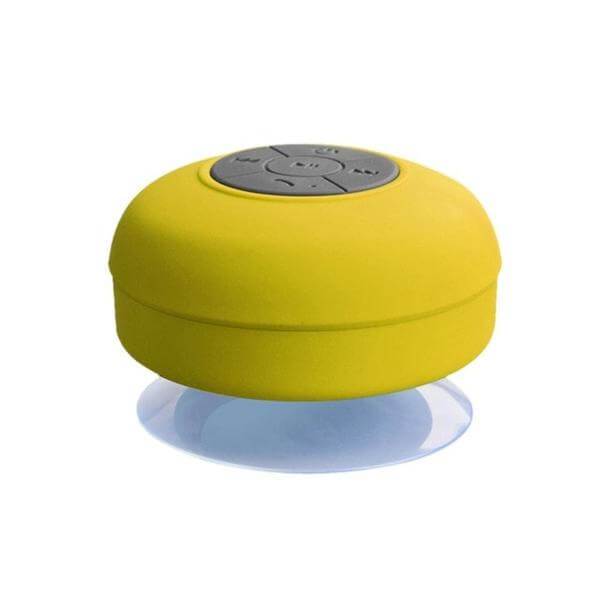 Vibrant Shower Speaker Waterproof Bassy Deep KaraokeFun Round Wall Sticks Music