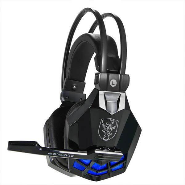 Vibration Headphones Gaming Audio Over Head Earphones Noise Cancelling