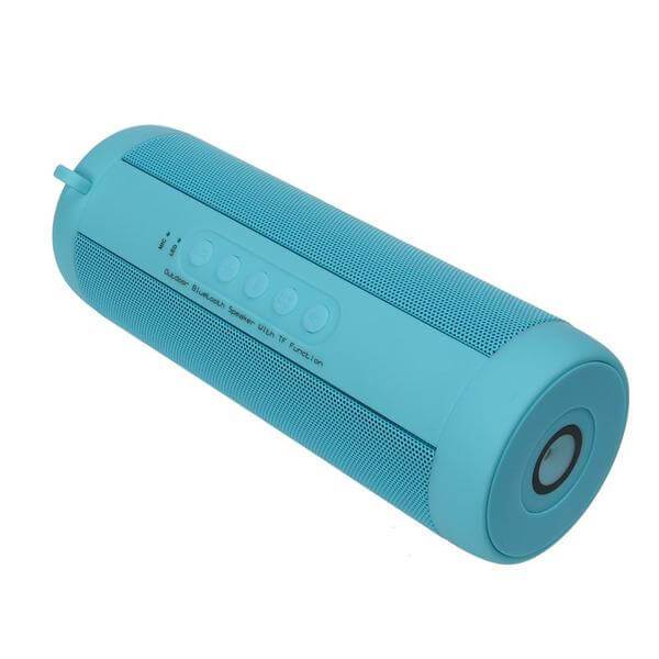 Waterproof Portable Bluetooth Speaker Travel Outdoors Portable Bassy Long Cylinder