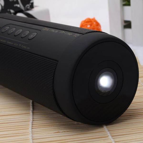 Waterproof Portable Bluetooth Speaker Travel Outdoors Portable Bassy Long Cylinder