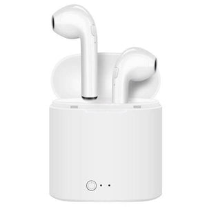 White Wireless CustomPods™ Airpods Earpods In ear Headphones Bluetooth Audio