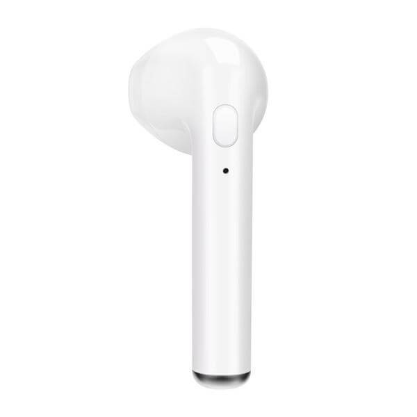 White Wireless CustomPods™ Airpods Earpods In ear Headphones Bluetooth Audio