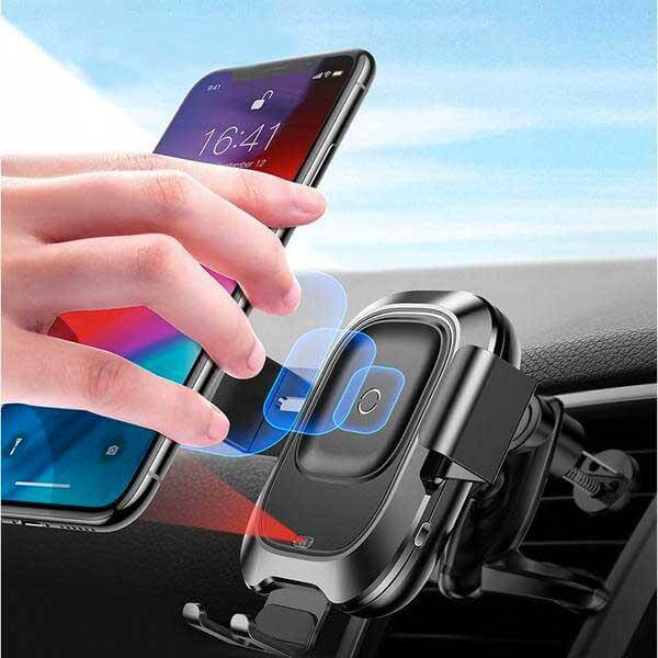 Wireless Car Charging Stand Bluetooth Hands free Car Mobile Phone Cradle