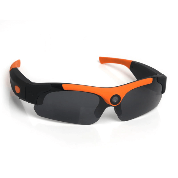 HD Smart Polarized Sunglasses Black Black/Orange Sports Glasses Cycling Sunglasses Camera Action Camera Recorder