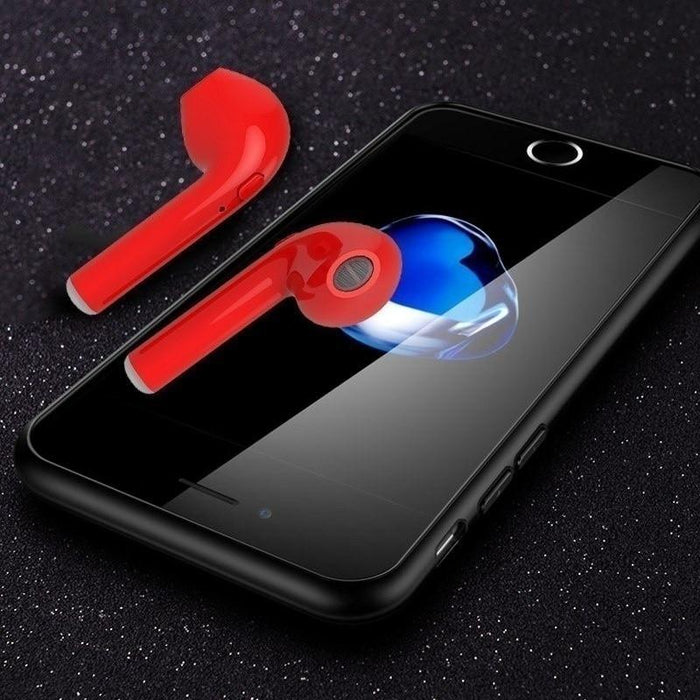 Red CustomPods Wireless in ear Headphones Airpods Earpods Bluetooth Earphones