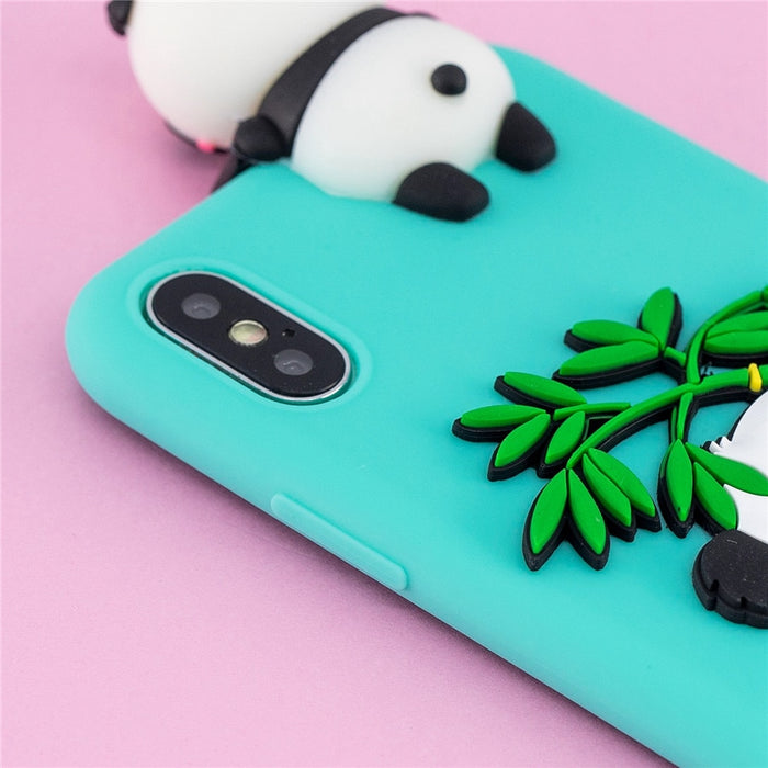 3D Panda iPhone Case