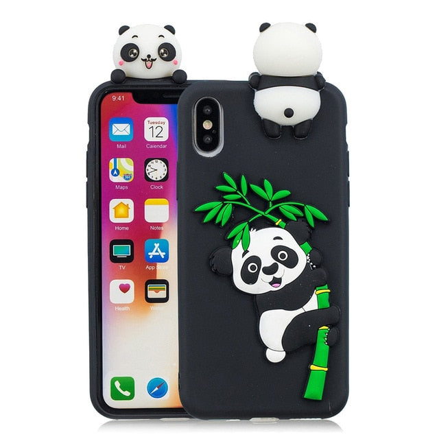 3D Panda iPhone Case