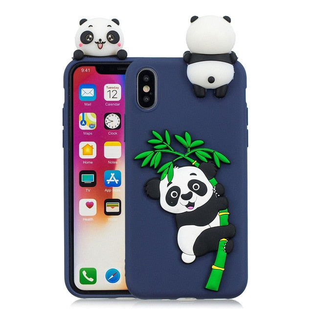 3D Panda iPhone Case