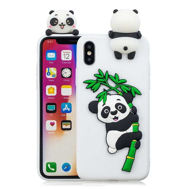 3D Panda iPhone Case