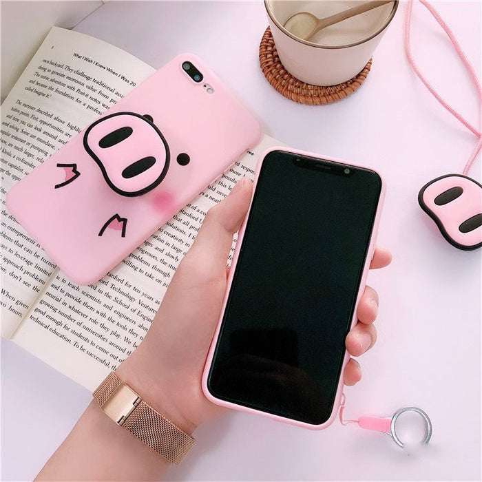 Crazy Cute Pig Samsung Case
