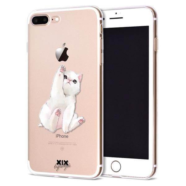 Cat Kitten iPhone Case Transparent Phone Case 