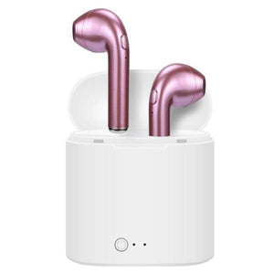Chrome Rose Gold Bluetooth CustomPods In ear Headphones Wireless Airpods Earphones 