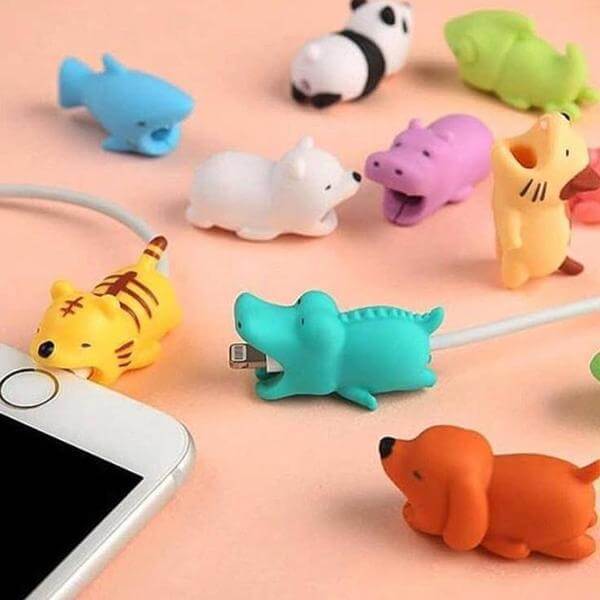 Green Frog Toad Phone Lead Protector Phone Accessory Cute Animal 