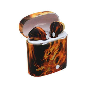 Flame CustomPods Airpods In ear Bluetooth Headphones Wireless Earpods Style Earphones