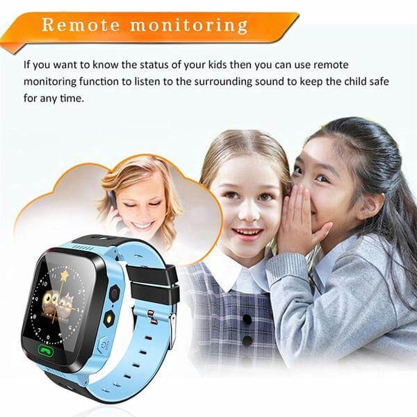 Kids Smart Watch Children's Safe Owl Wrist Watch Blue Pink