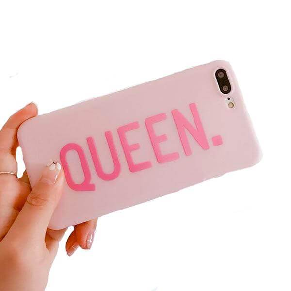 QUEEN iPhone Case Boss Couple Mobile phone Protective Case