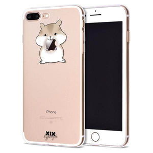 Hamster iPhone Case Transparent Cute Cartoon Mobile Phone Case
