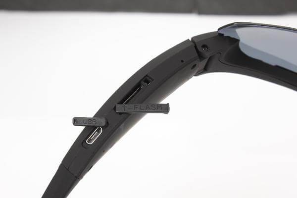 HD Smart Polarized Sunglasses Black Black/Orange Sports Glasses Cycling Sunglasses Camera Action Camera Recorder 