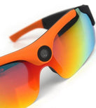 HD Smart Polarized Sunglasses Black Black/Orange Sports Glasses Cycling Sunglasses Camera Action Camera Recorder 