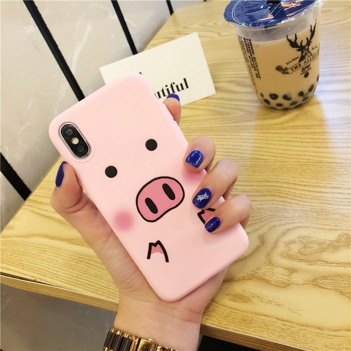 Crazy Cute Pig iPhone Case