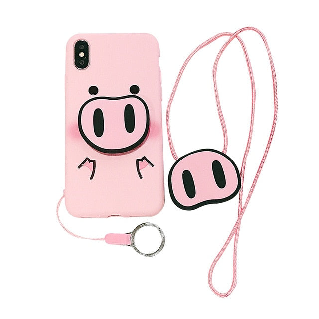 Crazy Cute Pig Samsung Case